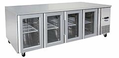 GLASS FOUR DOOR COOLING FRIDGE TABLE 2230 MM EPF3741